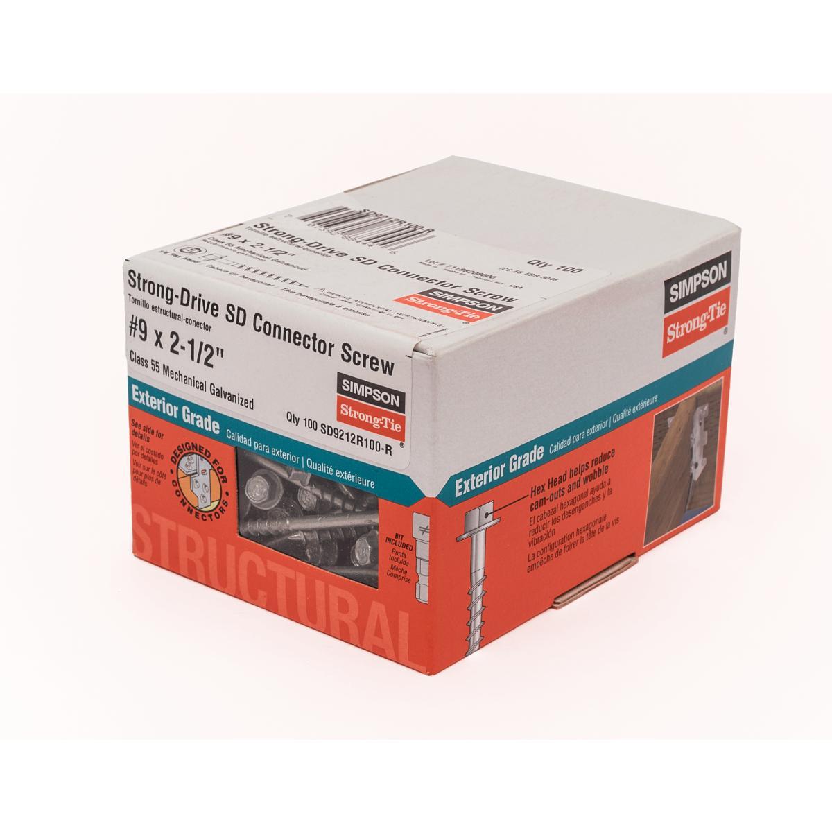 Sd Connector Screw #9 X 2-1/2" Alt #1