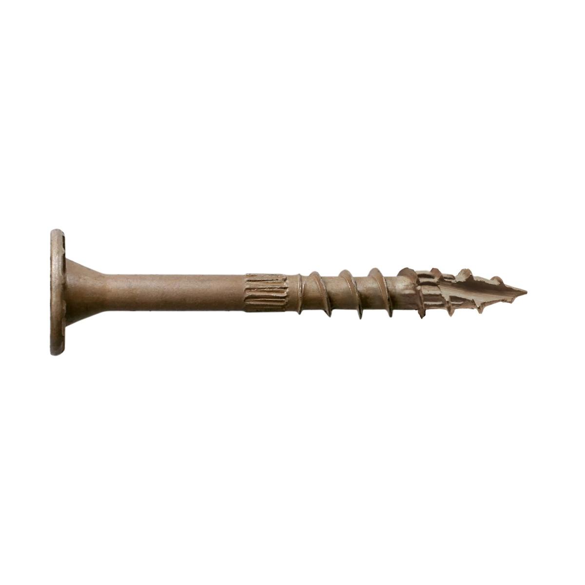 Simpson Strong-Tie Strong-Drive SDWS SDWS22300DB-R50 Timber Screw, 3 in L, Serrated Thread, Washer Head, Steel, Tan