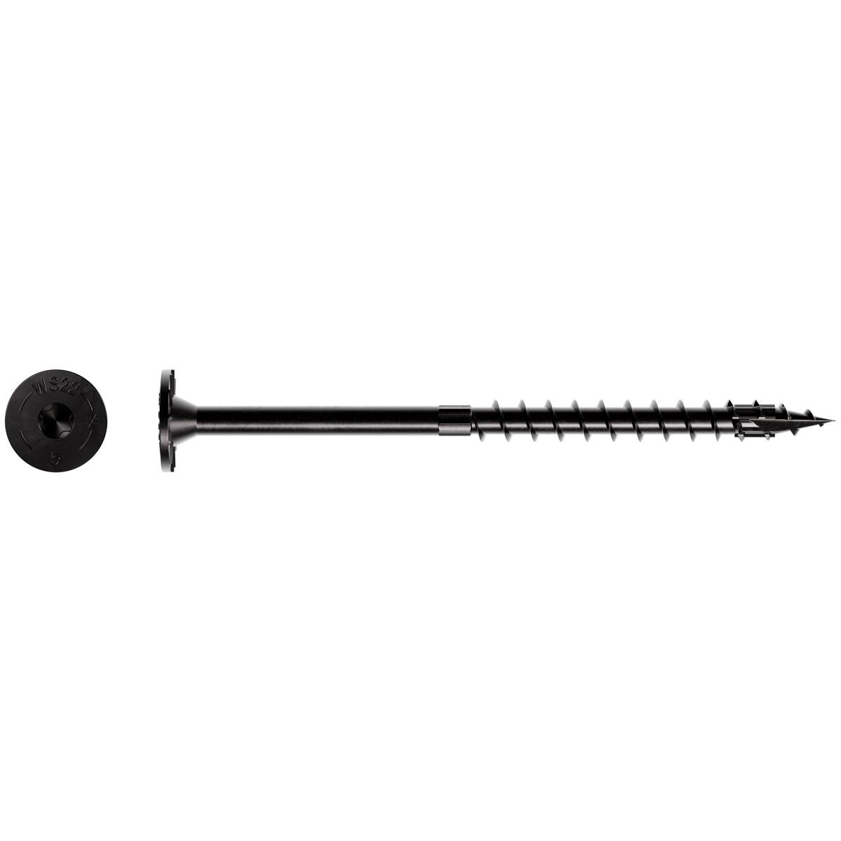 Sdws 5" Timber Screws Black