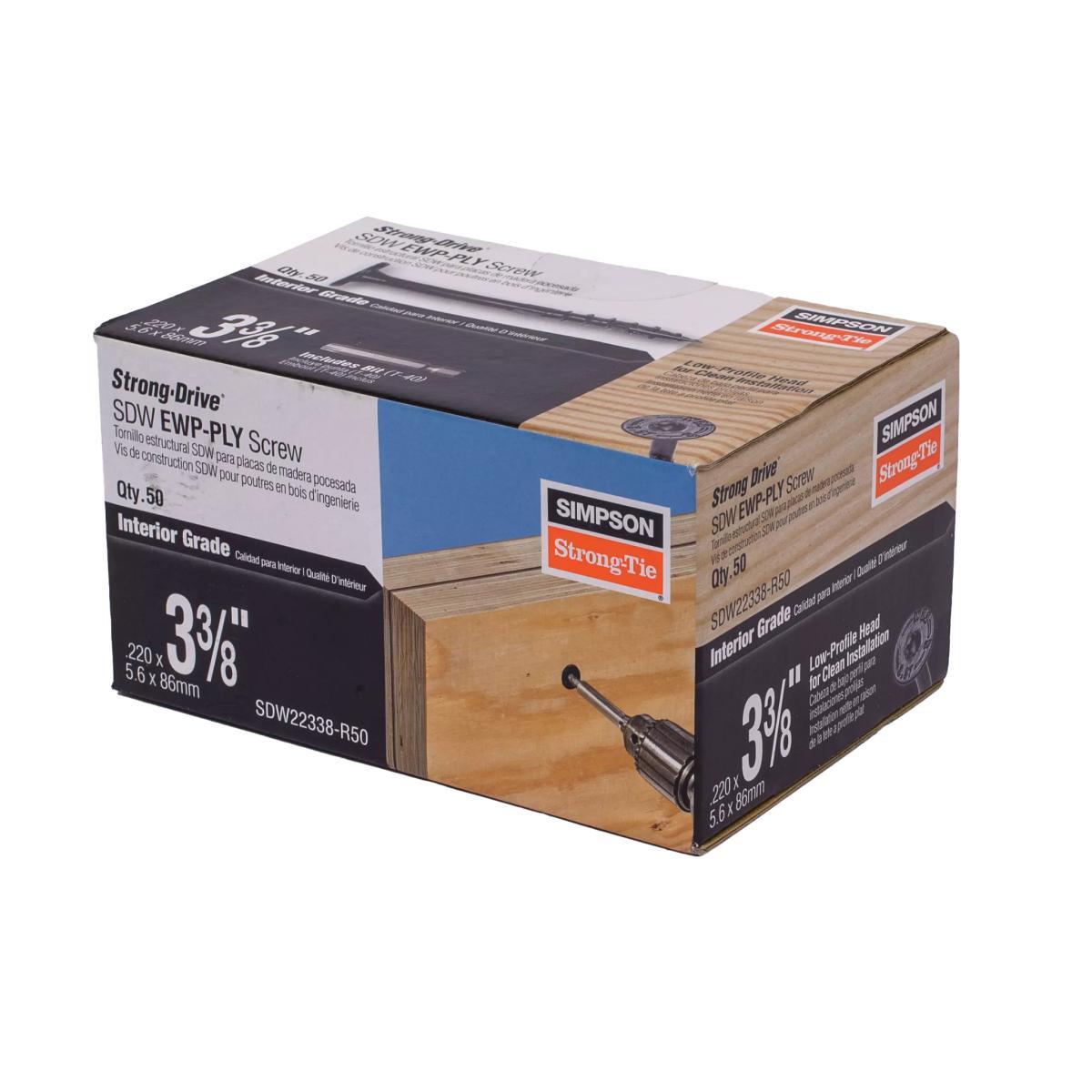 Sdws Timber Screw 3-3/8" 50Pc Alt #1