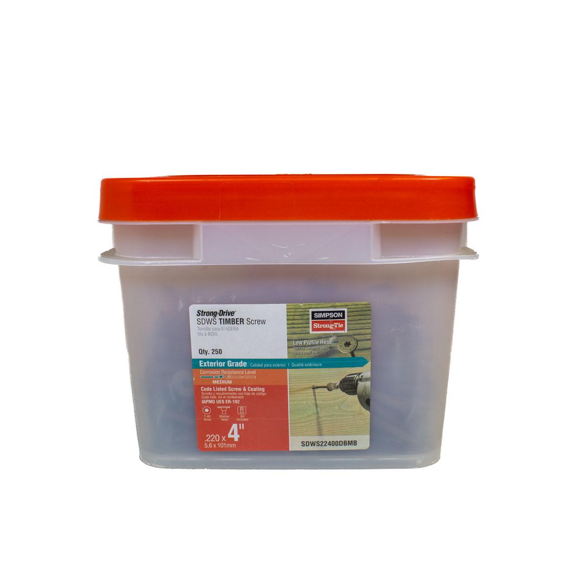 Sdws Dbl Barrier Screw 4" 250Pc