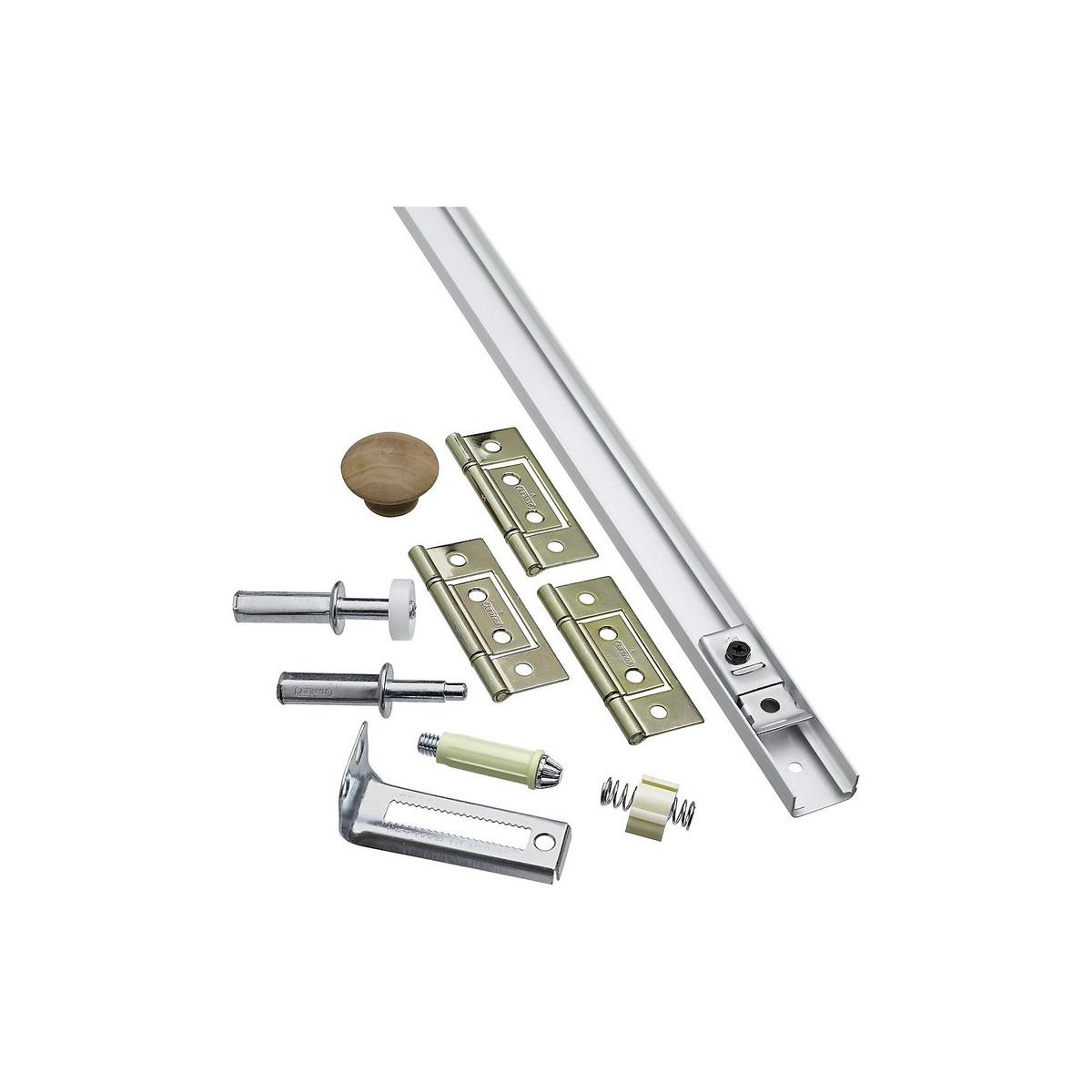 National Hardware Bi-Fold Door Hardware Set White 36"