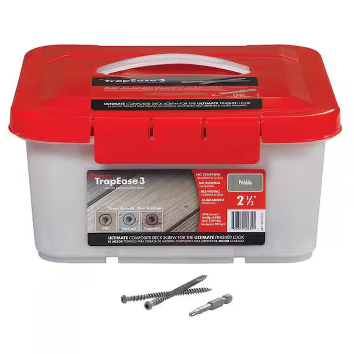 2-1/2-in TrapEase 3 Composite Deck Screws Gravel Path 350-Pack