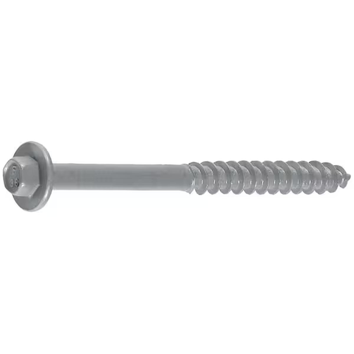 LedgerLOK Structural Ledger Board Screws Hex Head 3-5/8-in in Gray 50-Pack Alt #2