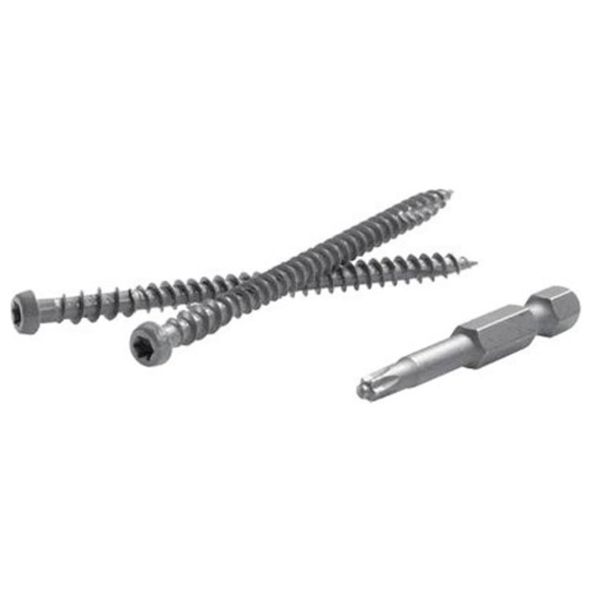 2-1/2-in TrapEase 3 Composite Deck Screws Dark Brown 350-Pack Alt #1