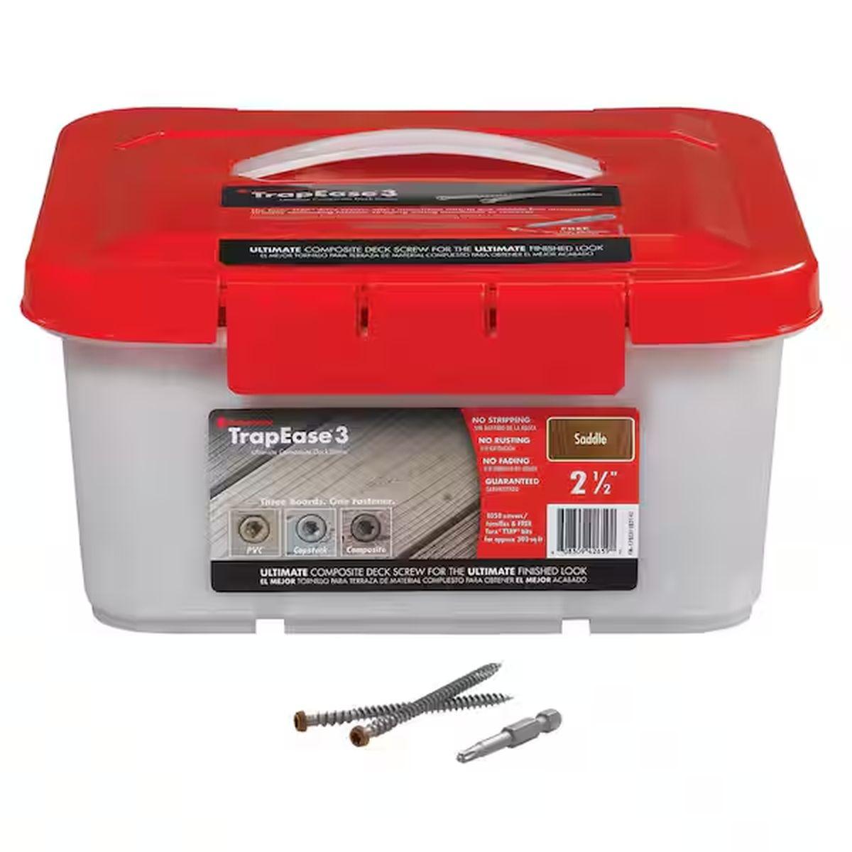 2-1/2-in TrapEase 3 Composite Deck Screws Saddle 1050-Pack