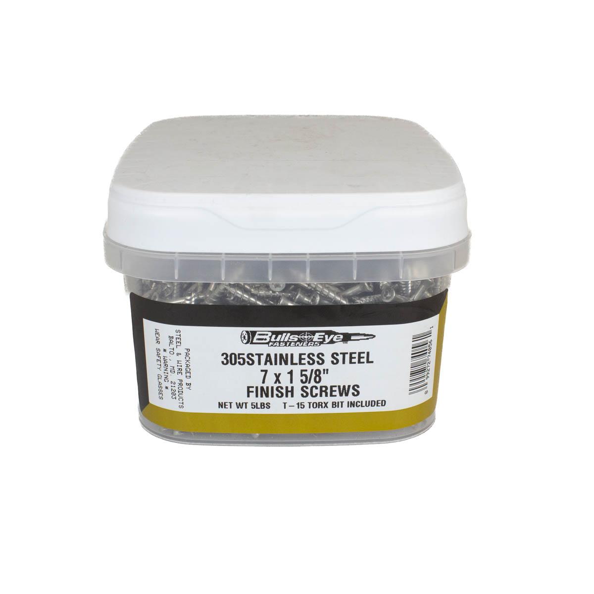 #7 1-5/8-in Stainless Steel Trim Screws 5-lb