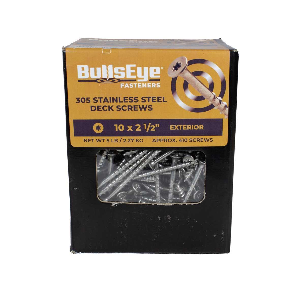 #10 X 2-1/2-in Stainless Steel Wood Screws  5-Lb
