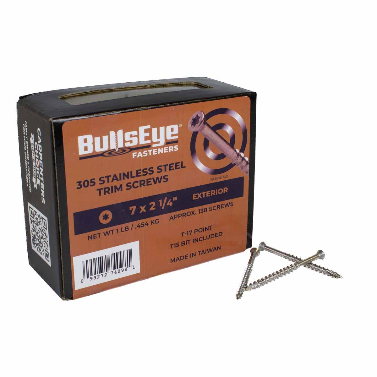 #7 2-1/4-in Stainless Steel Trim Screws 1-Lb Alt #1