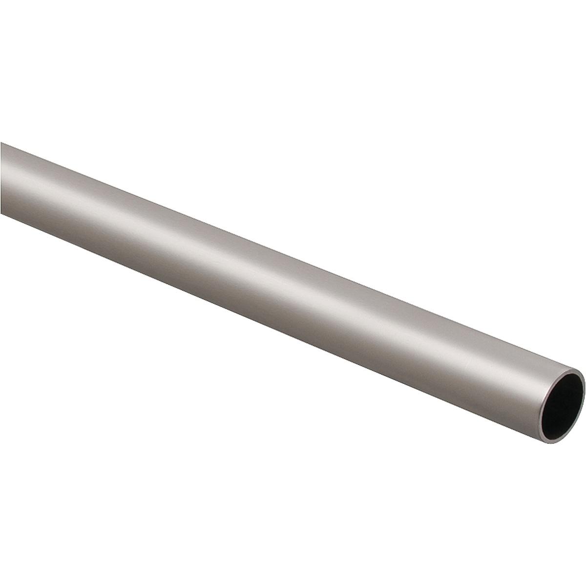 National Hardware Satin Nickel Steel Closet Rod 8'