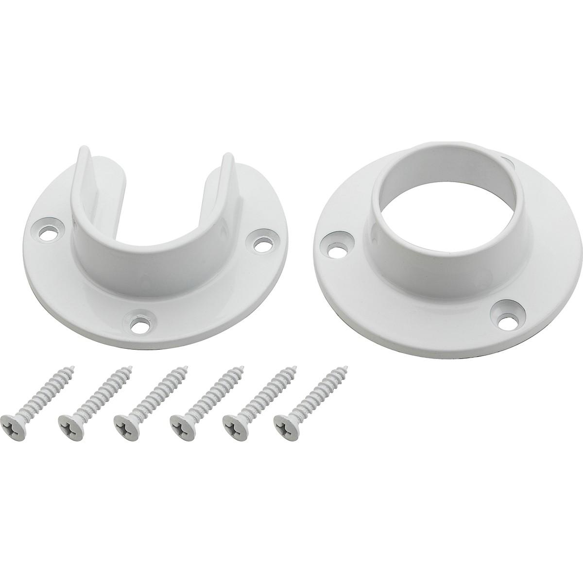 National Hardware White Zinc Closet Flange Set