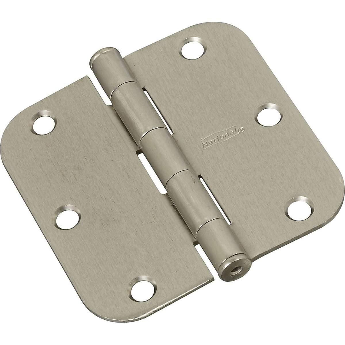 National Hardware Satin Nickel Non-Rising Door Hinge 3-1/2"