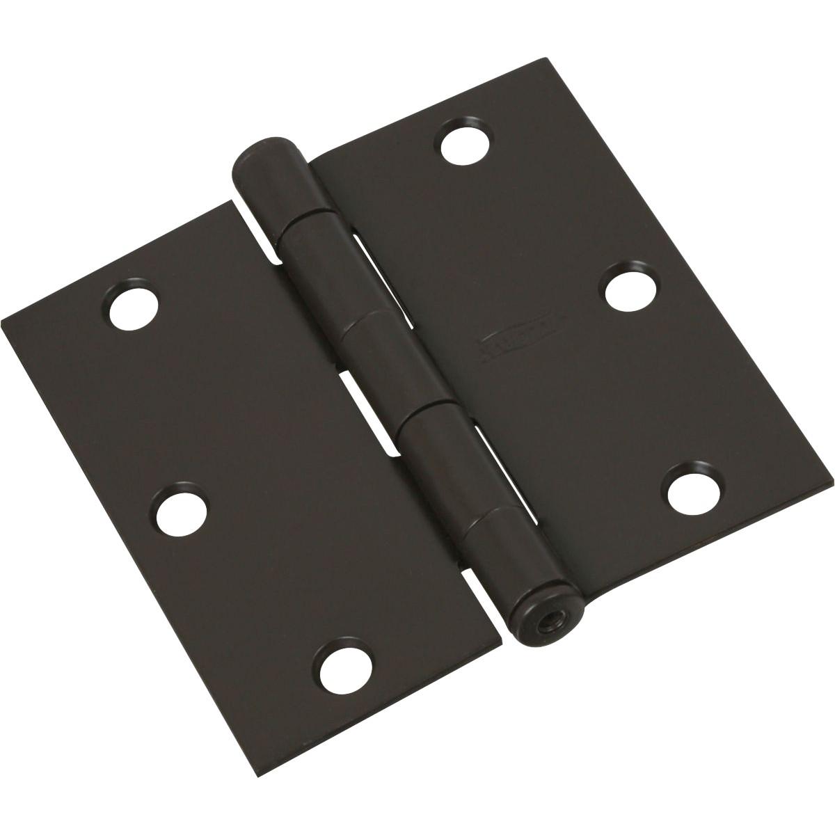 National Hardware Square Corner Door Hinge Oil-Rubbed Bronze 3-1/2"