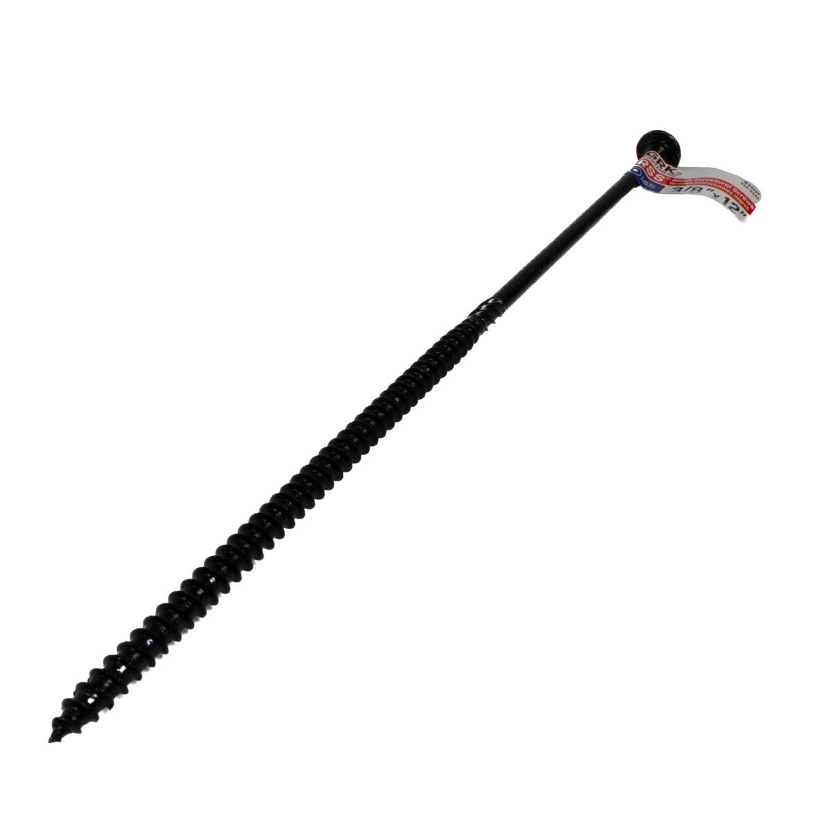 RSS 3/8 x 12 in Structural Screw, Black, Each