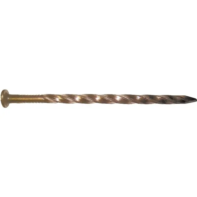 4-1/2 in x 7 Gauge 30D Post Frame Nails Brite Spiral Shank 50 lb