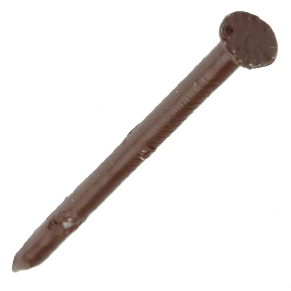 Maze STORMGUARD R112112022DB Shingle and Shake Nail, Hand Drive, 1-1/4 in L, Steel, Galvanized, Plain Shank, Brown, 5 lb