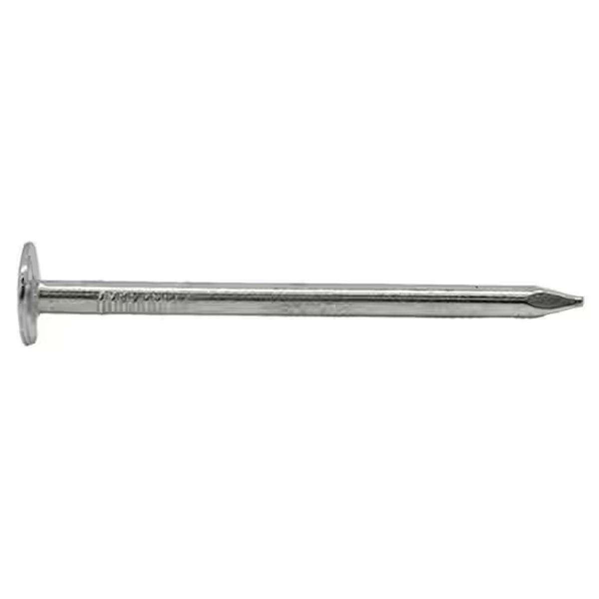 ProFIT 0132118 Hand Drive Roofing Nail, 1-3/4 in L, Flat Head, Steel, 11 ga, 1 lb