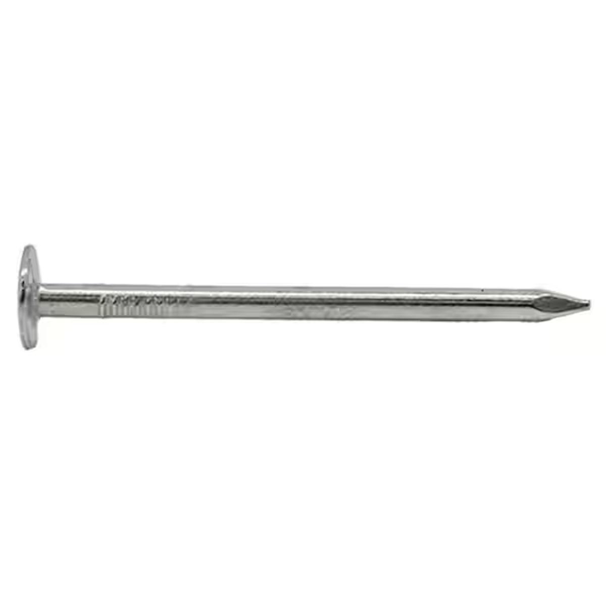 1-1/2 in 11-Gauge Electro-Galvanized Roofing Nails 1 lb Box, Approx. 194 Count