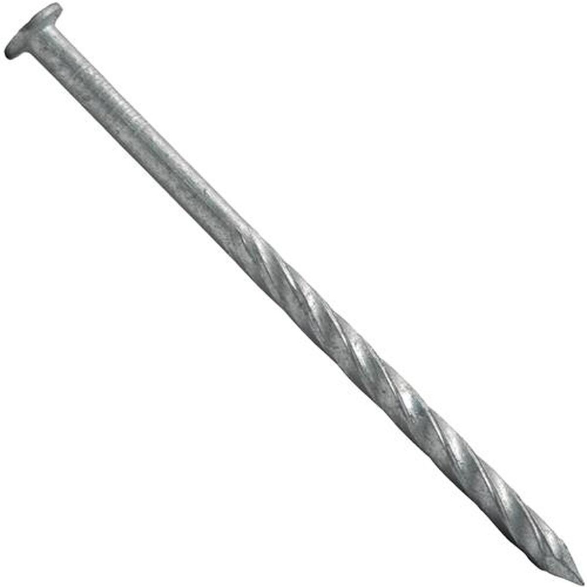 Maze STORMGUARD T447S050 Deck Nail, Hand Drive, 8D, 2-1/2 in L, Steel, Galvanized, Spiral Shank, 50 lb