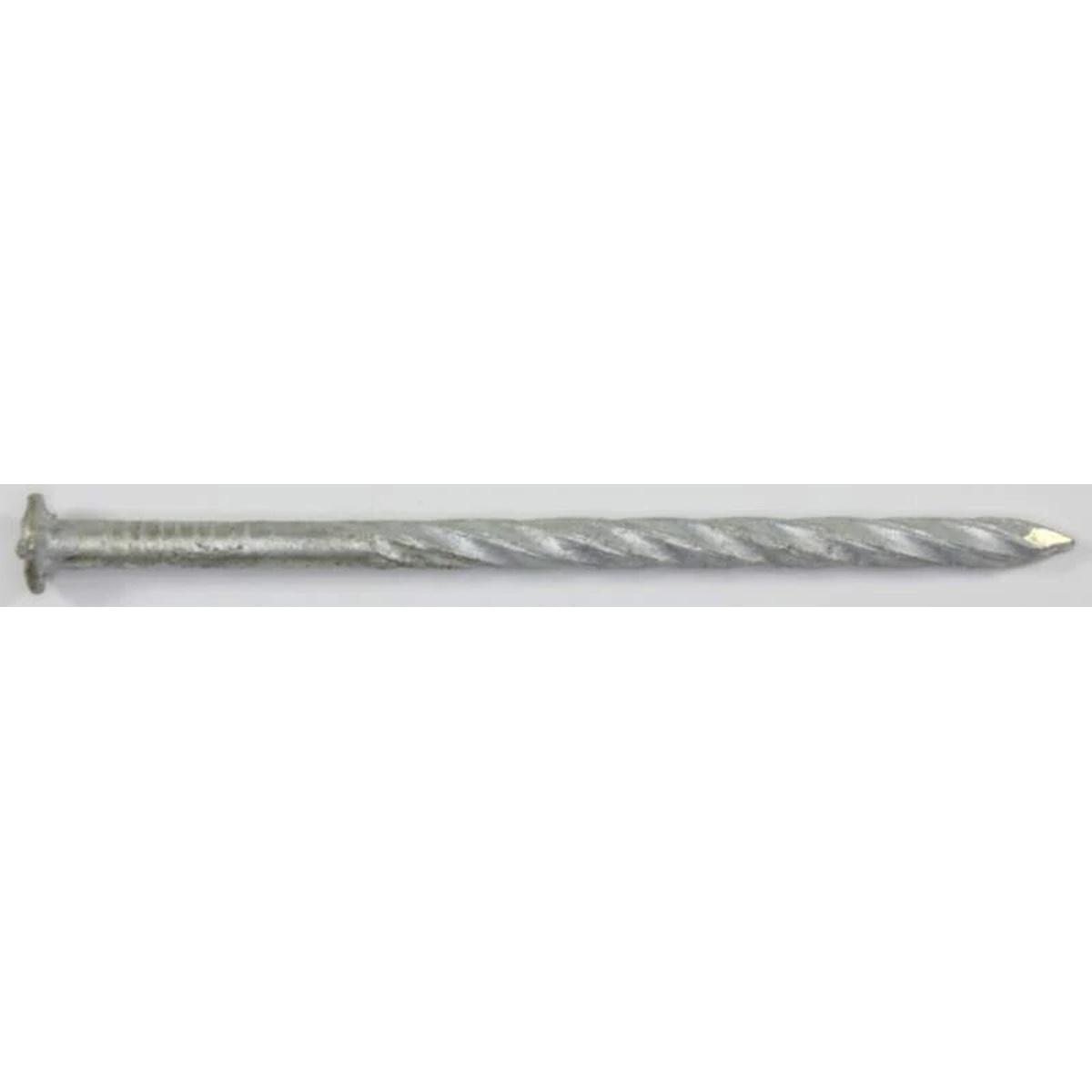 Maze STORMGUARD T4990S530 Deck Nail, Hand Drive, 12D, 3-1/4 in L, Steel, Galvanized, Spiral Shank