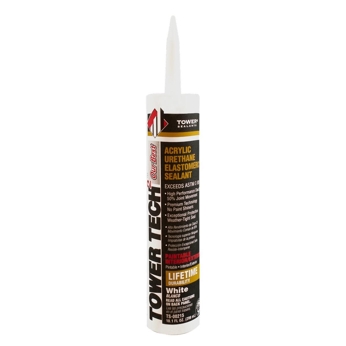 Tower Tech White Acrylic Urethane Elastomeric Sealant 10.1 oz