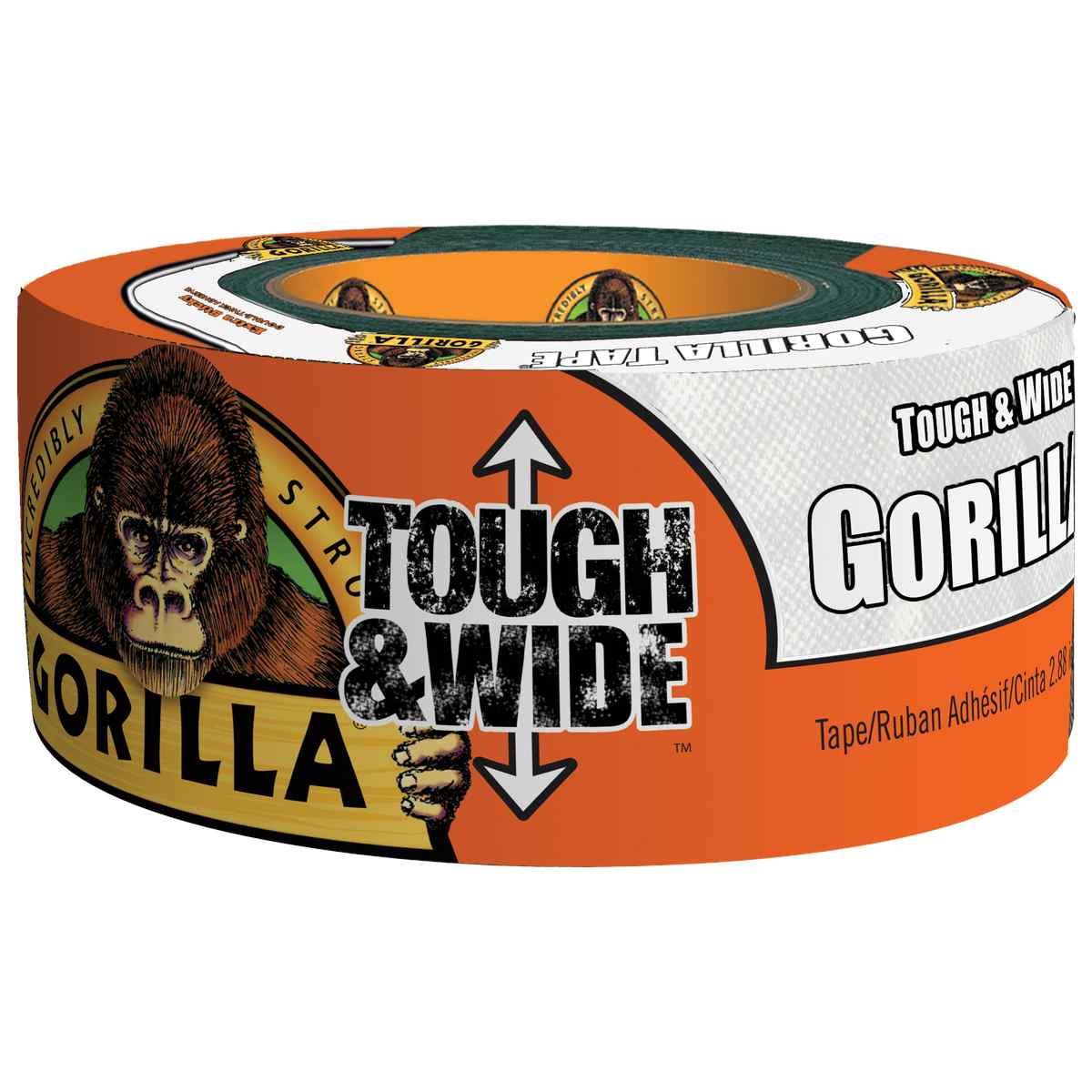 Gorilla TOUGH & WIDE 6025302 Duct Tape, 25 yd L, 2.88 in W
