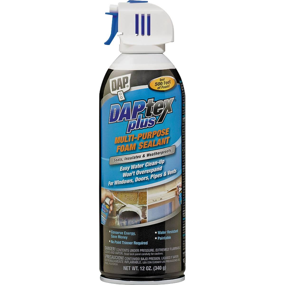 DAP Plus Foam Sealant 12 oz Multi-Purpose Latex Insulating Foam Sealant