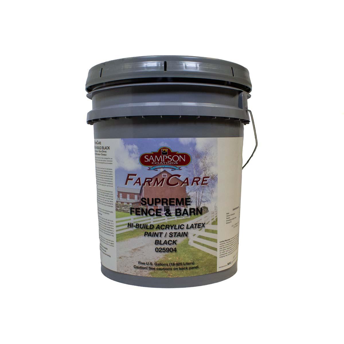 Fence Paint Latex Black Hi-Solid5Gal