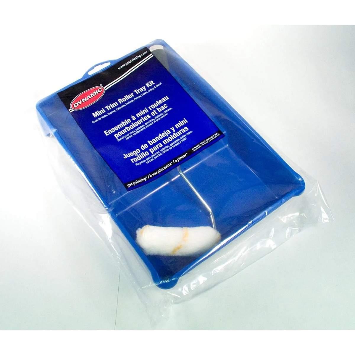 4-in x 3/8-in Mini Trim Paint Roller with Tray Kit