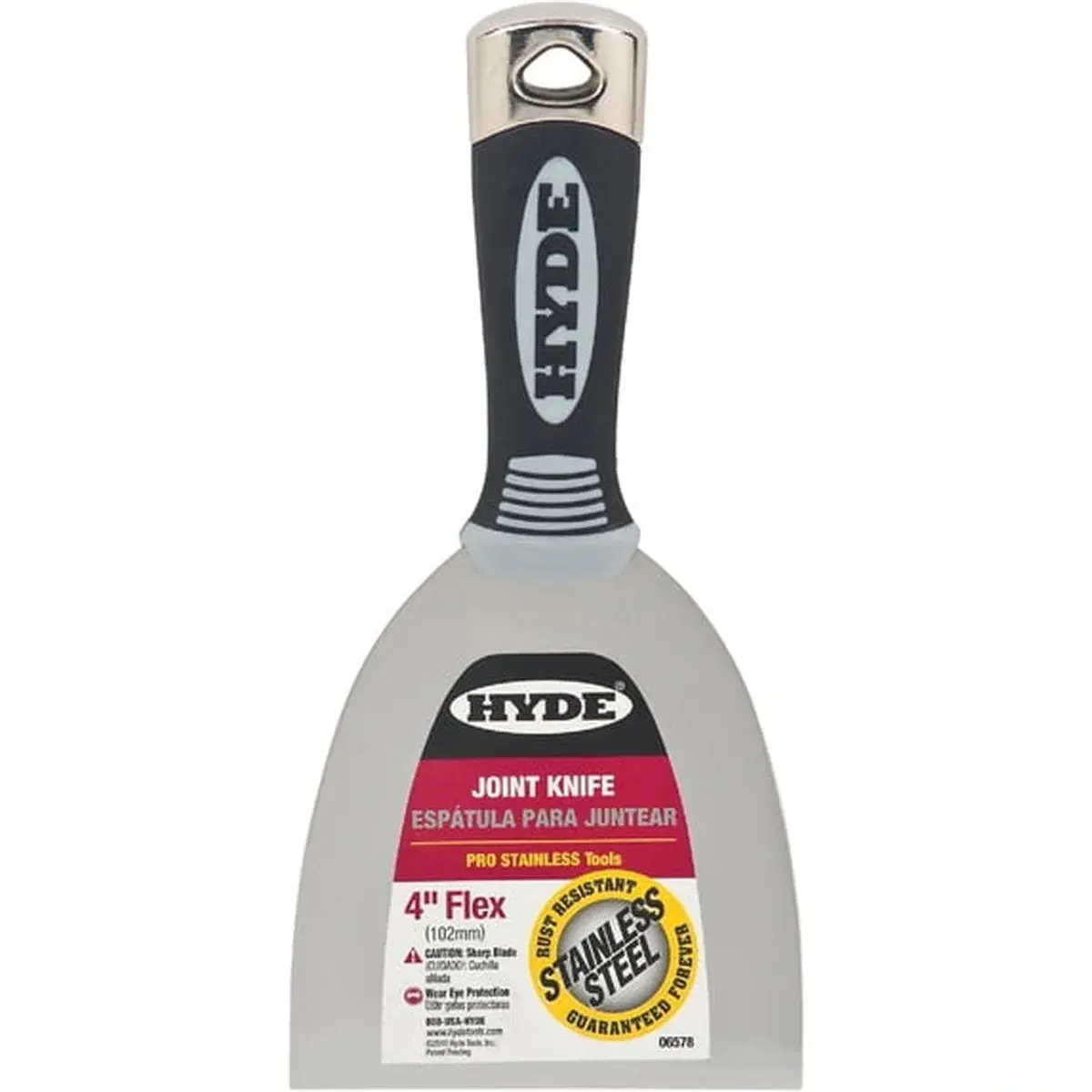 Pro Stainless Joint Knife 4 in Flexible Stainless Steel Blade, Plastic Handle