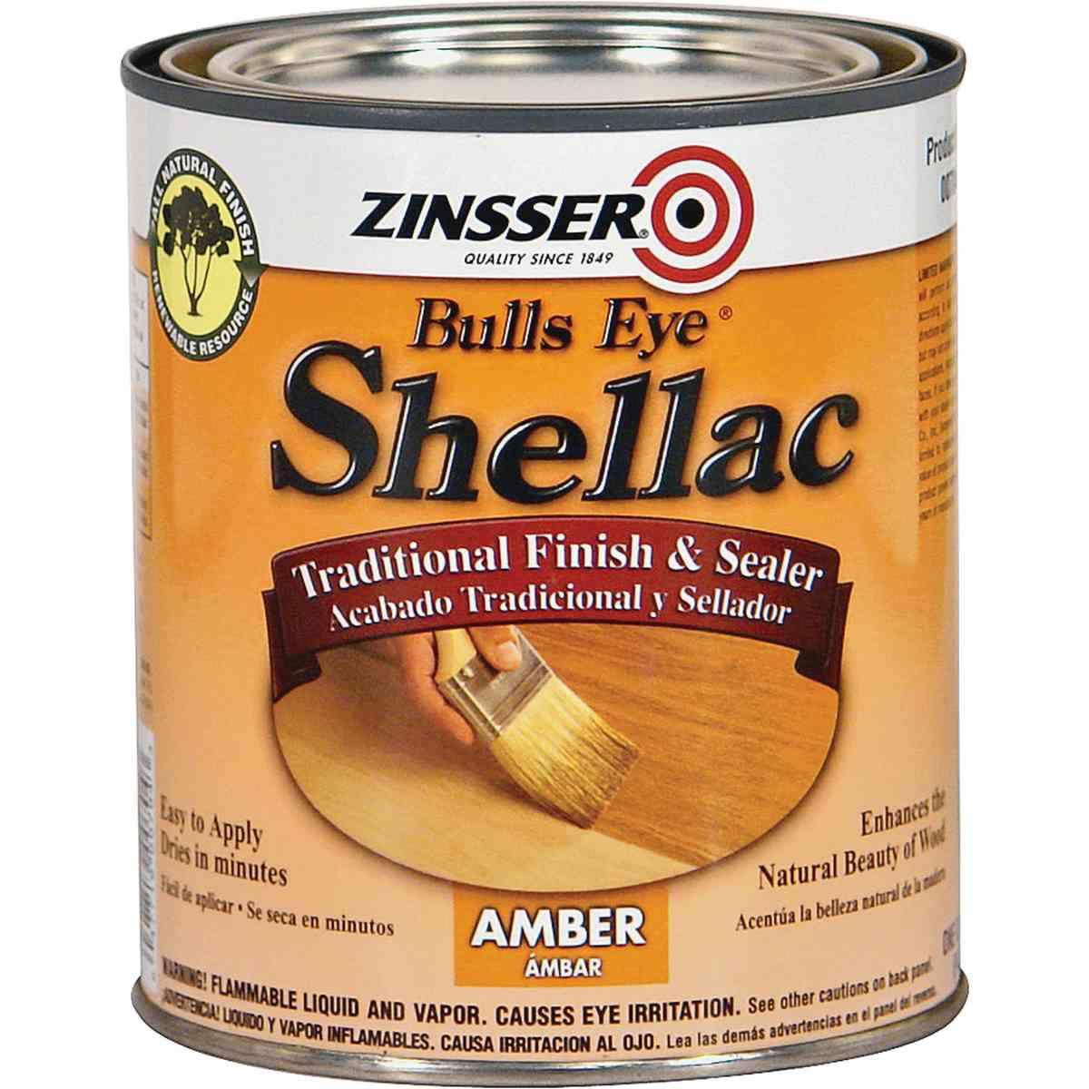 1-Qt Amber Shellac Interior Finish