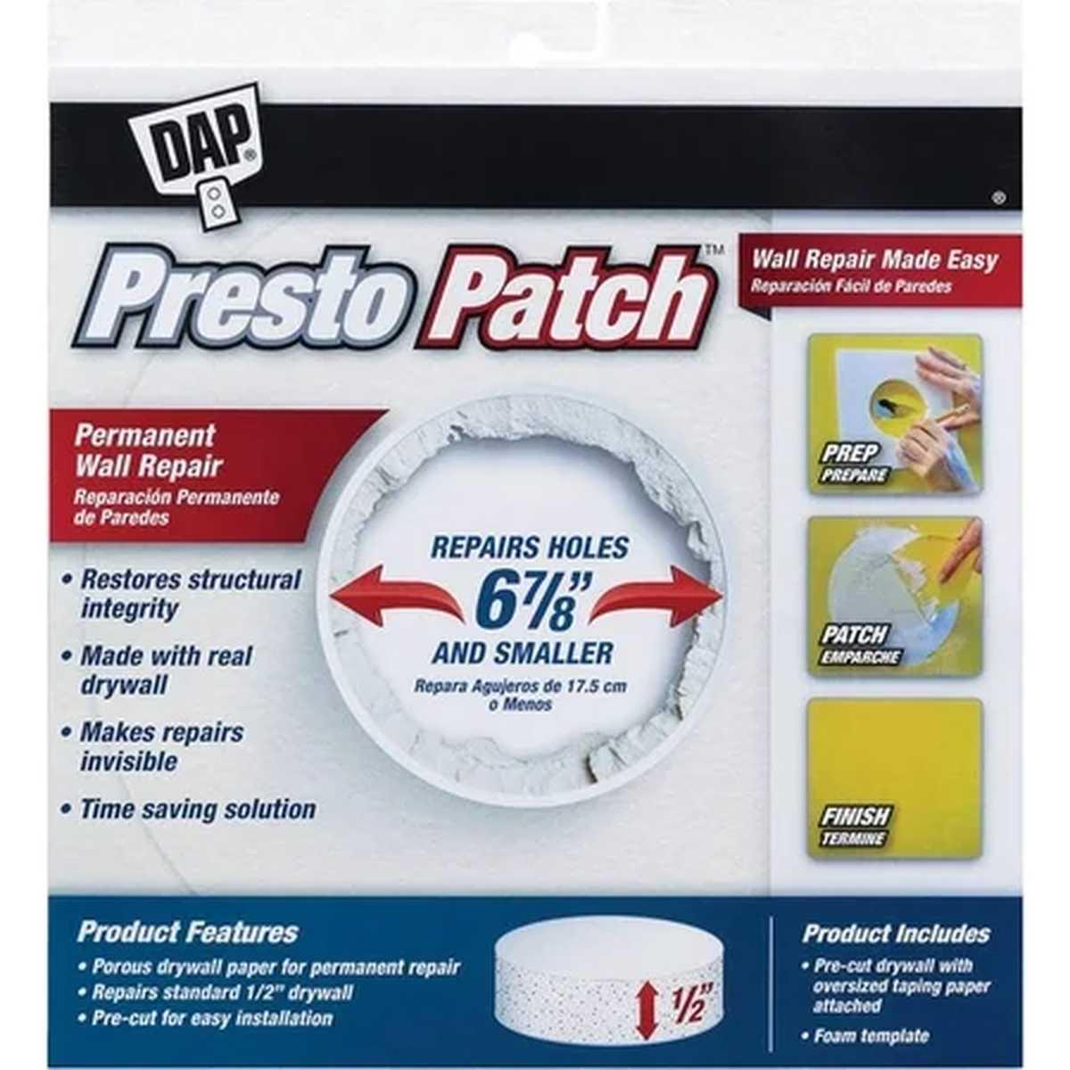 1/2" X 6-7/8" Drywall Perm Patch