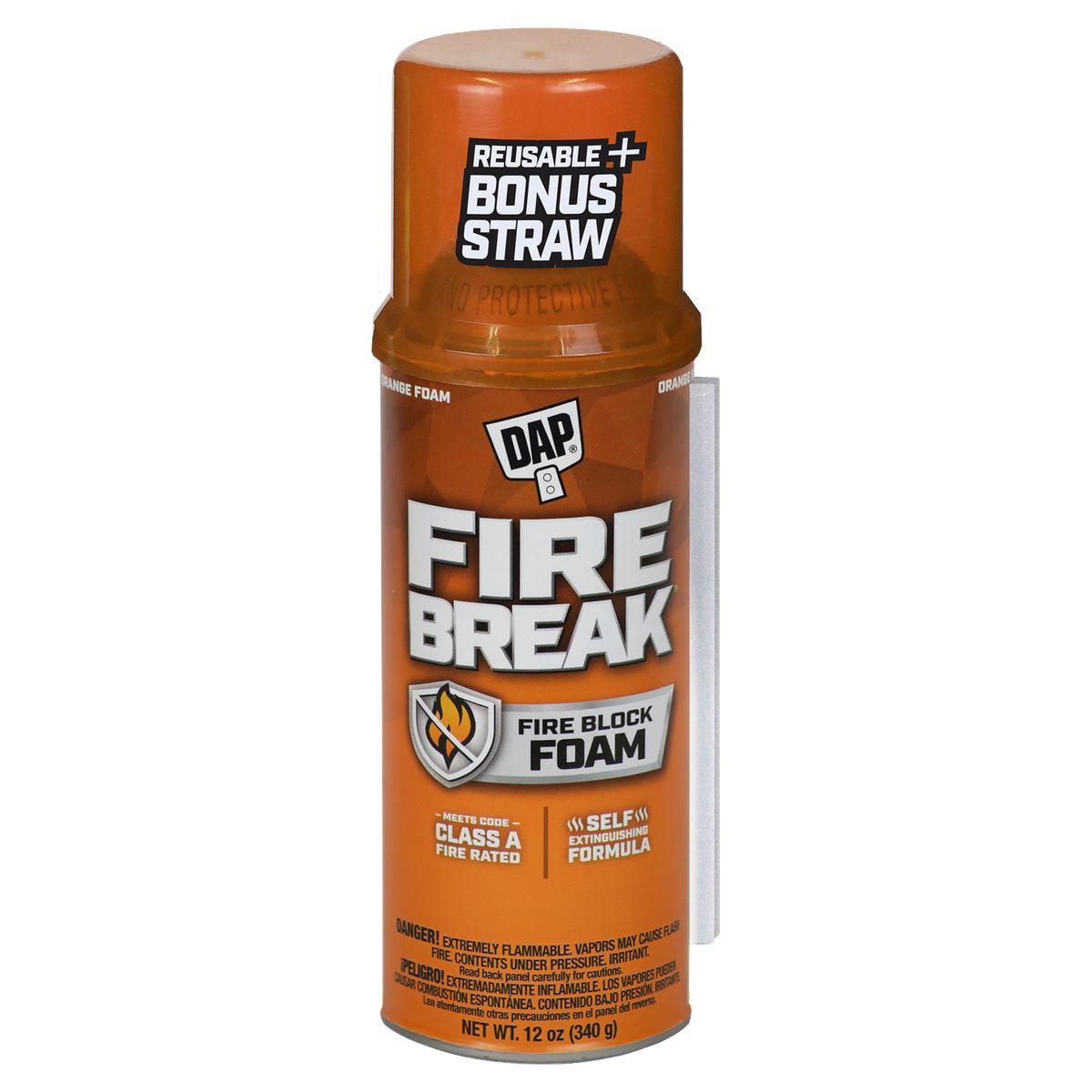 Touch ’n Foam FireBreak Fire-Resistant Foam Sealant – 12 oz