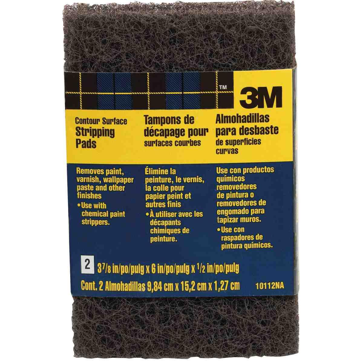 Scotch-Brite 10112 Stripping Pad, 6 in L, 3-3/4 in W