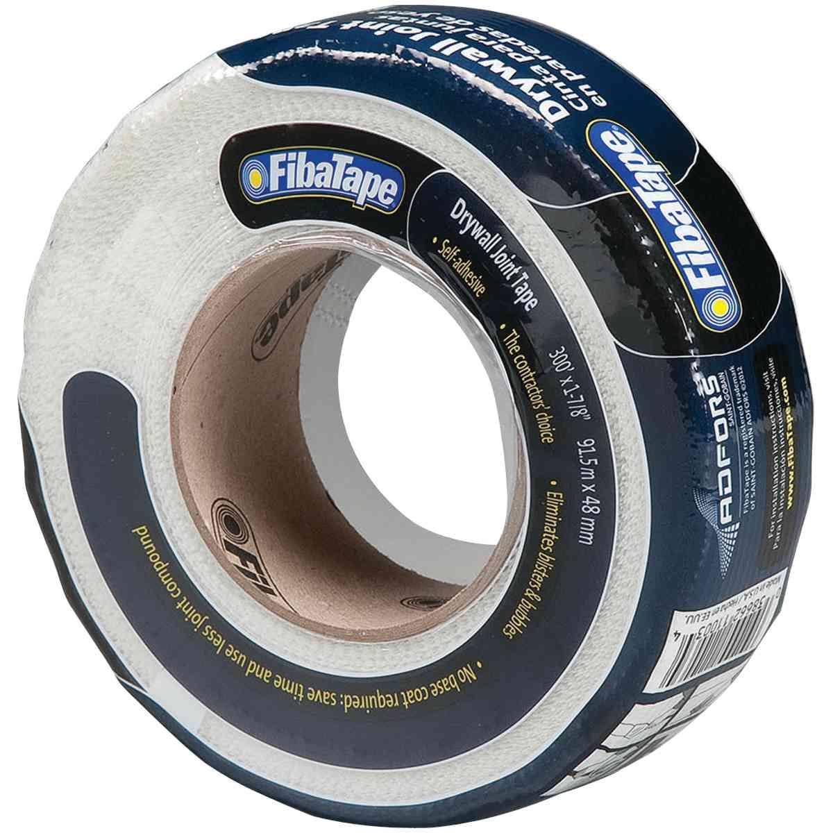 Adfors FibaTape FDW8660-U Drywall Tape Wrap, 150 ft L, 1-7/8 in W, White