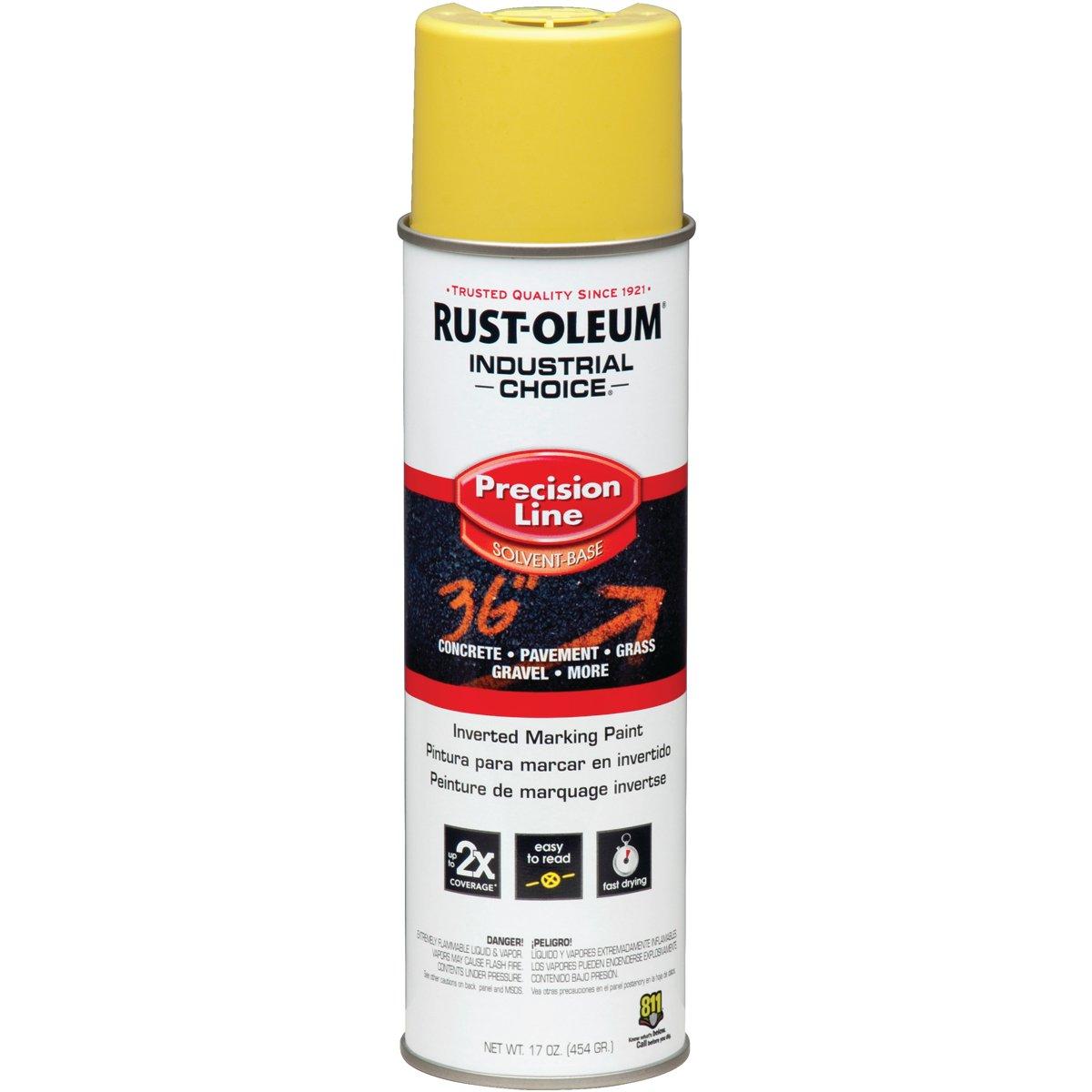 Industrial Choice 203025 Inverted Marking Spray Paint, Semi-Gloss, Yellow, 17 oz Can