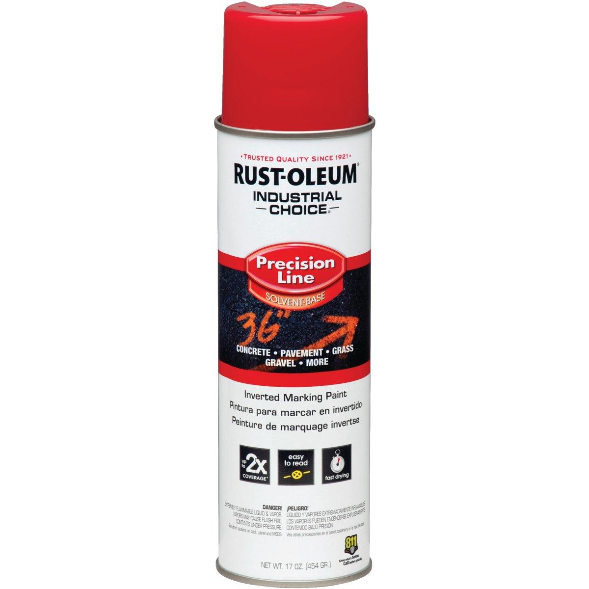 Industrial Choice 203029 Inverted Marking Spray Paint, Semi-Gloss, Safety Red, 17 oz Can