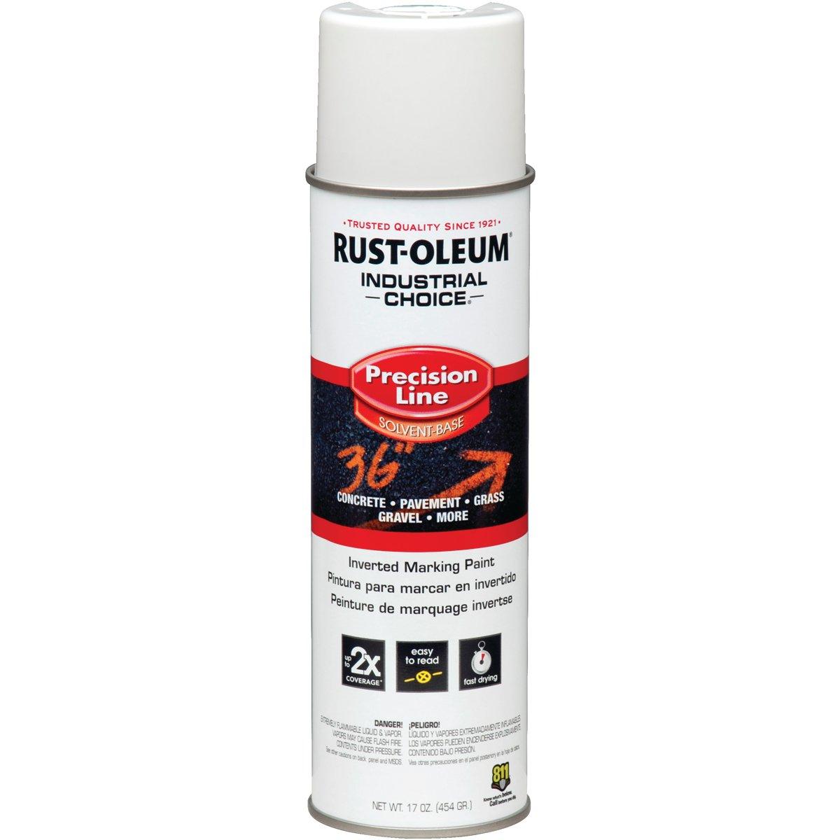 Industrial Choice 203030 Inverted Marking Spray Paint, Semi-Gloss, White, 17 oz Can