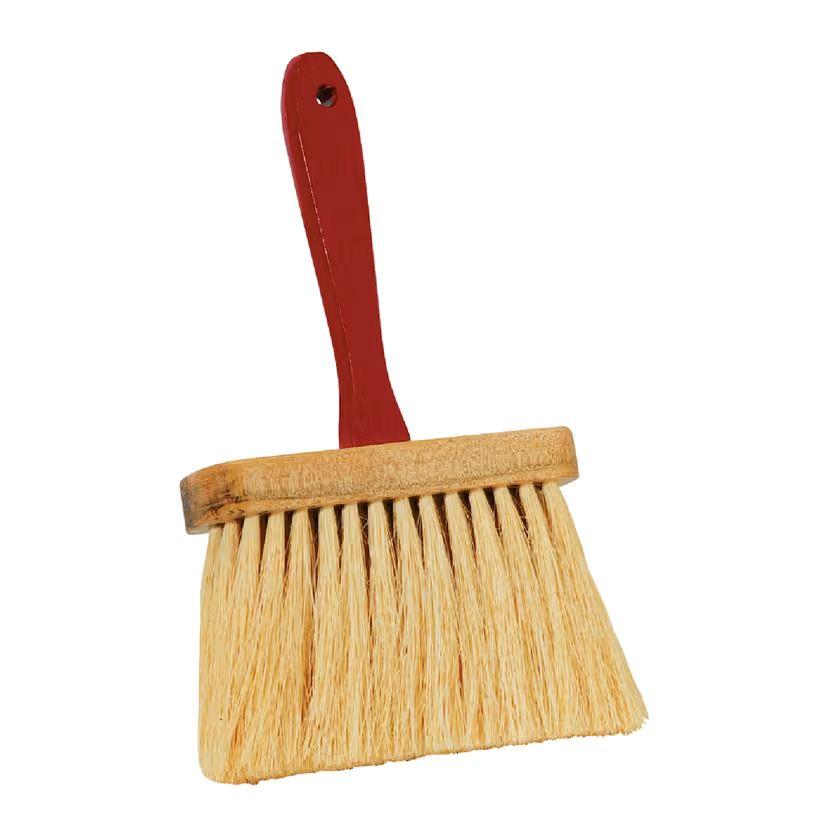 6-1/2 in Masonry Brush 5-Row White Tampico Bristles 4 in Trim Hardwood Handle