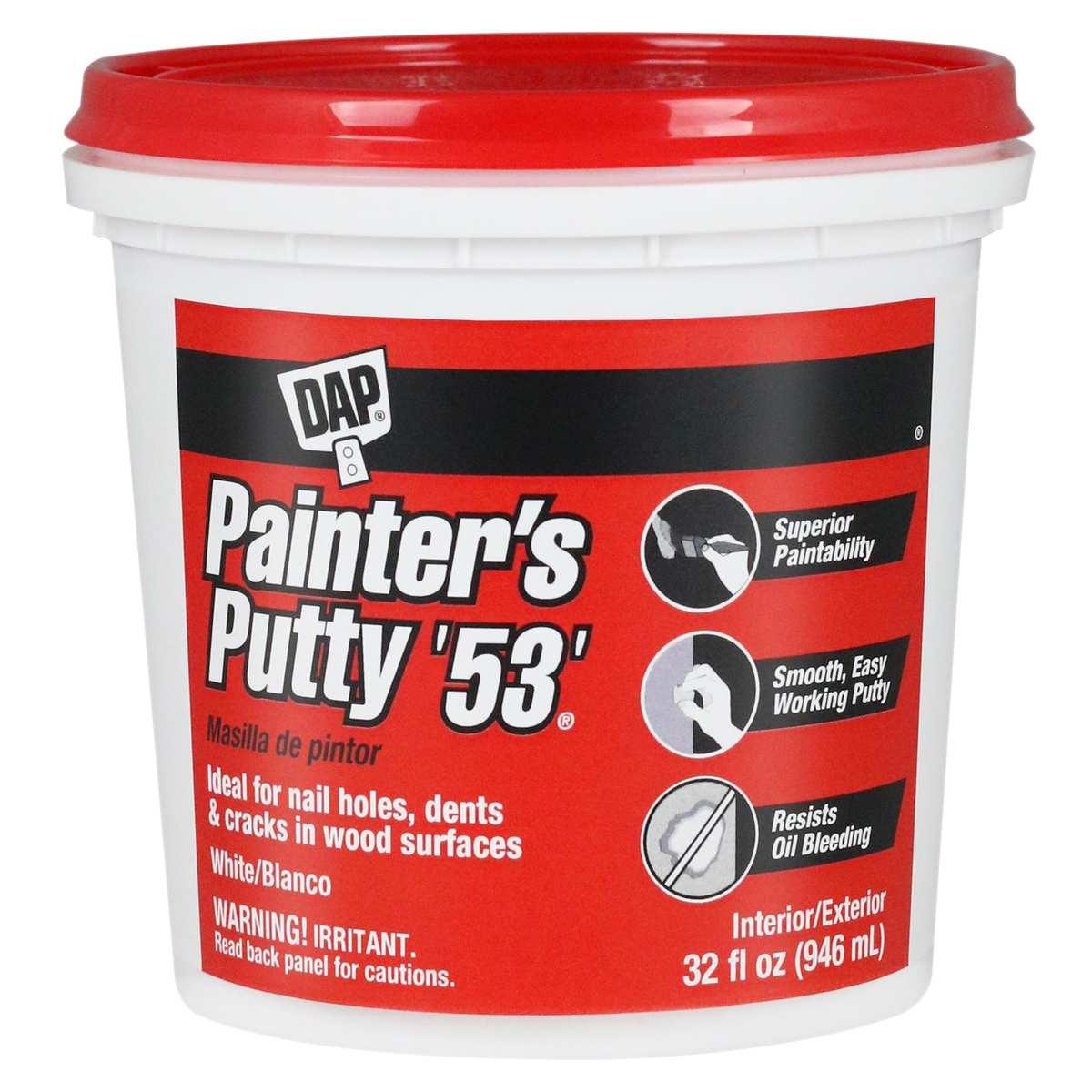 DAP PAINTERS PUTTY WHITE QUART