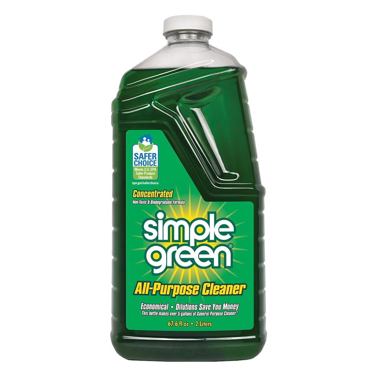 Simple Green 2710000613014 Concentrated All-Purpose Cleaner, 67 oz Bottle, Liquid, Green