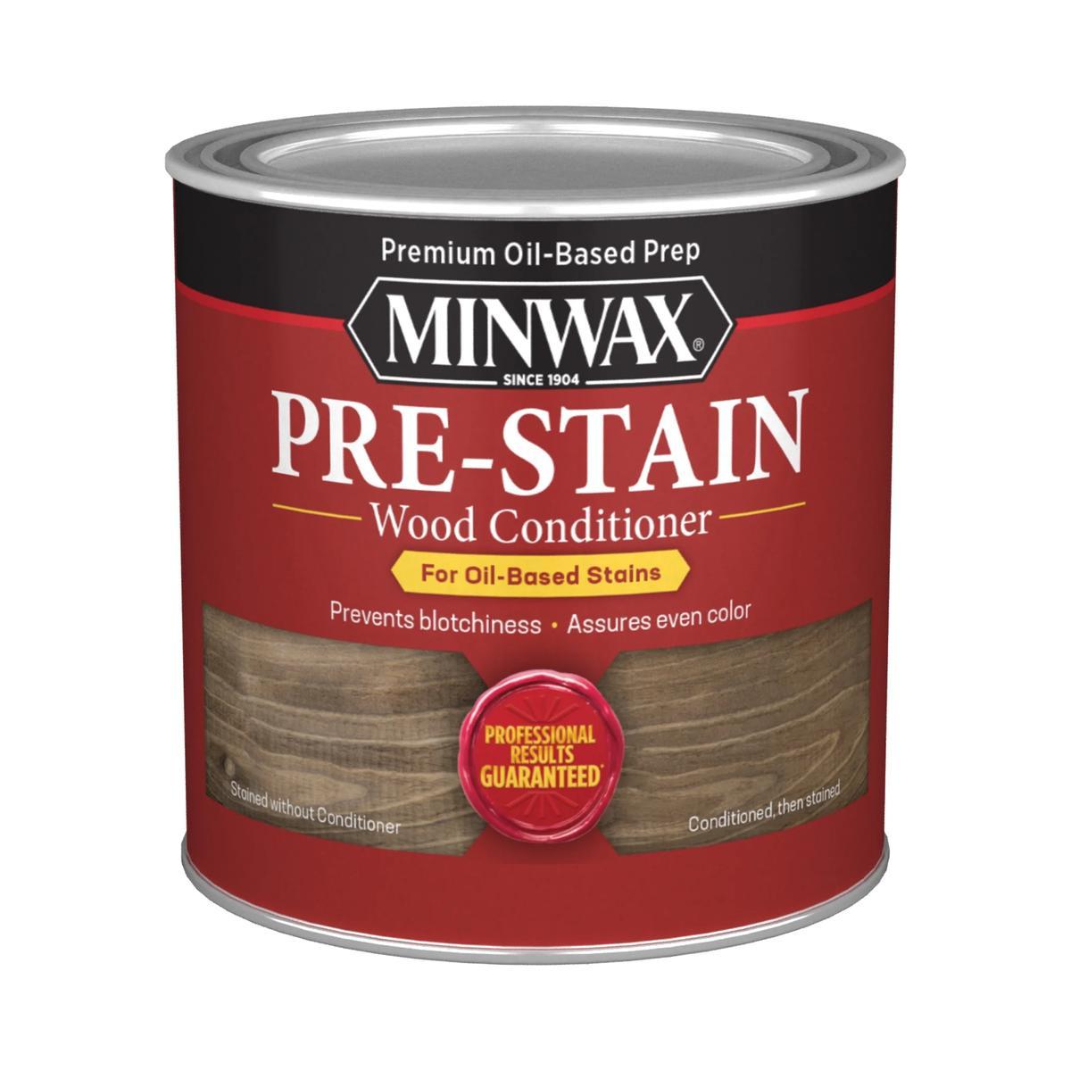 Minwax 134074444 Pre-Stain Wood Conditioner, Clear, Liquid, 0.5 pt, Can