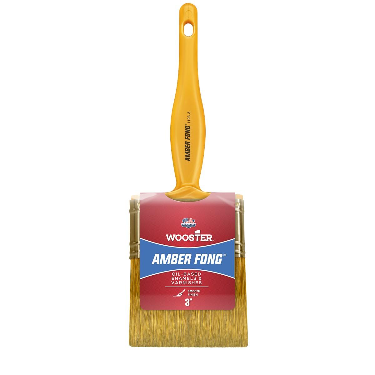 Wooster 1123 3" Amber FongVarnish