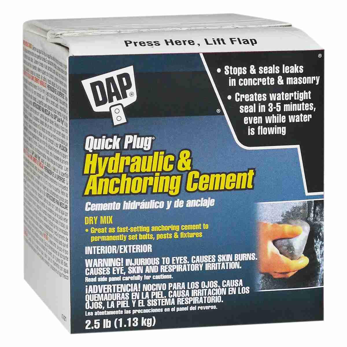 Dap Quick Plug Hyd Cement 2.5 Lb
