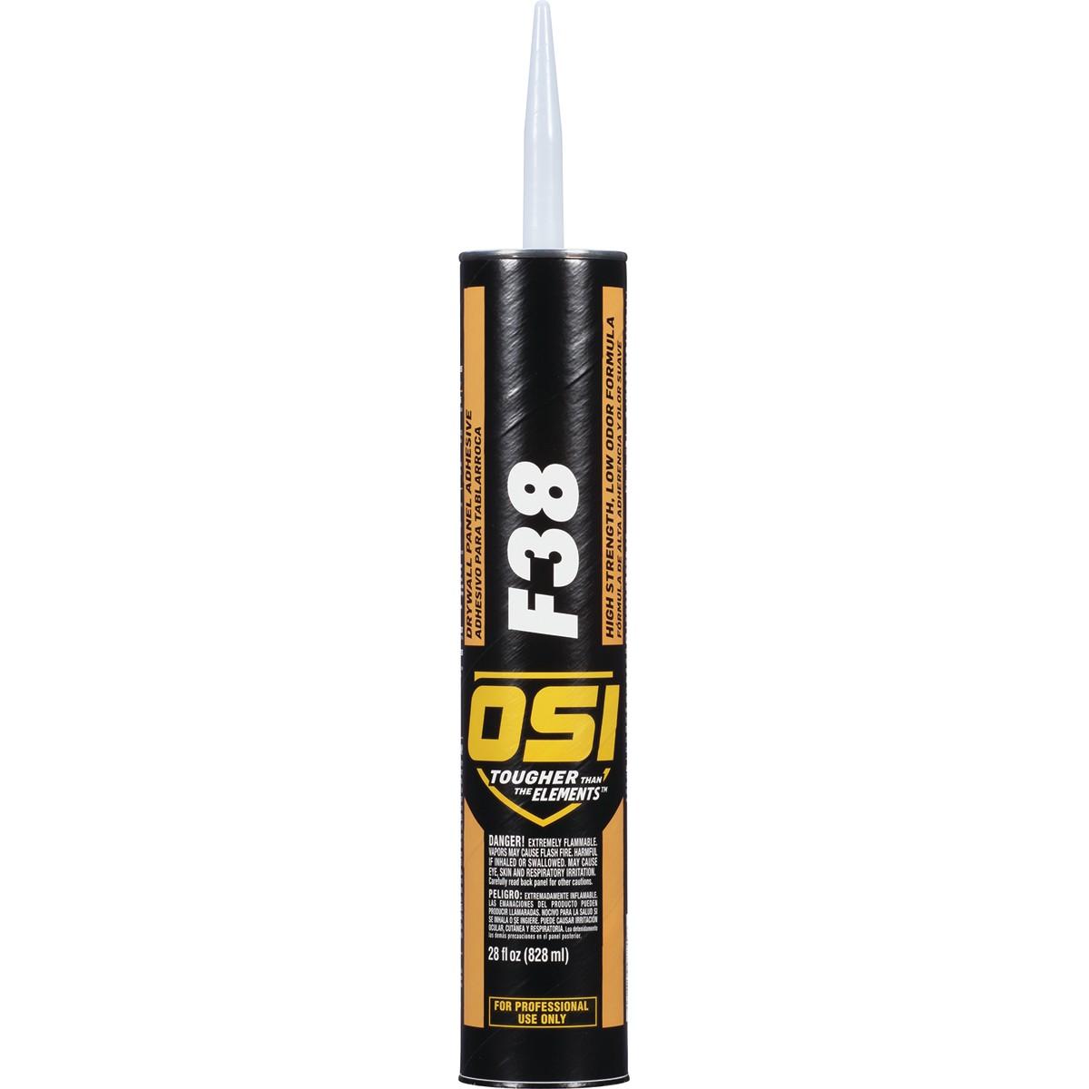 OSI F38 Series 1498717 Drywall Panel Adhesive, Tan, 28 fl-oz Cartridge