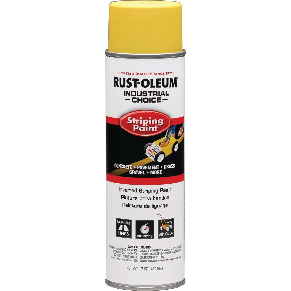 Industrial Choice 1648838 Inverted Marking Spray Paint, Gloss, Yellow, 18 oz Can