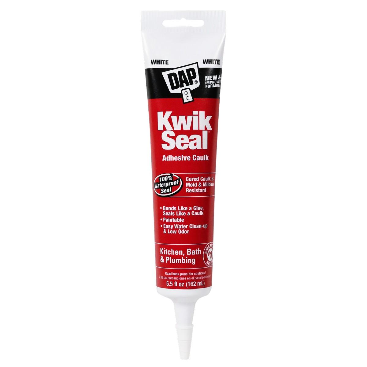Kwik Seal White 5.5 oz Kitchen Bath Caulk