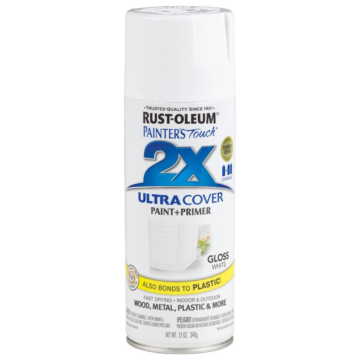 PAINT SPRAY 2X GLOSS WHITE 12OZ RUST-OLEUM ULTRA