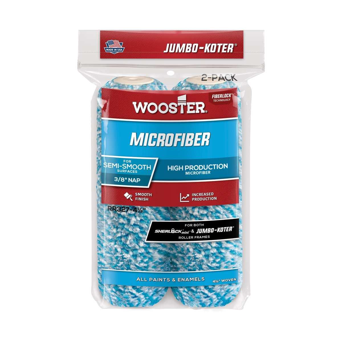4-1/2-in x 3/8-in Microfiber Jumbo-Koter Roller Covers 2-Pk