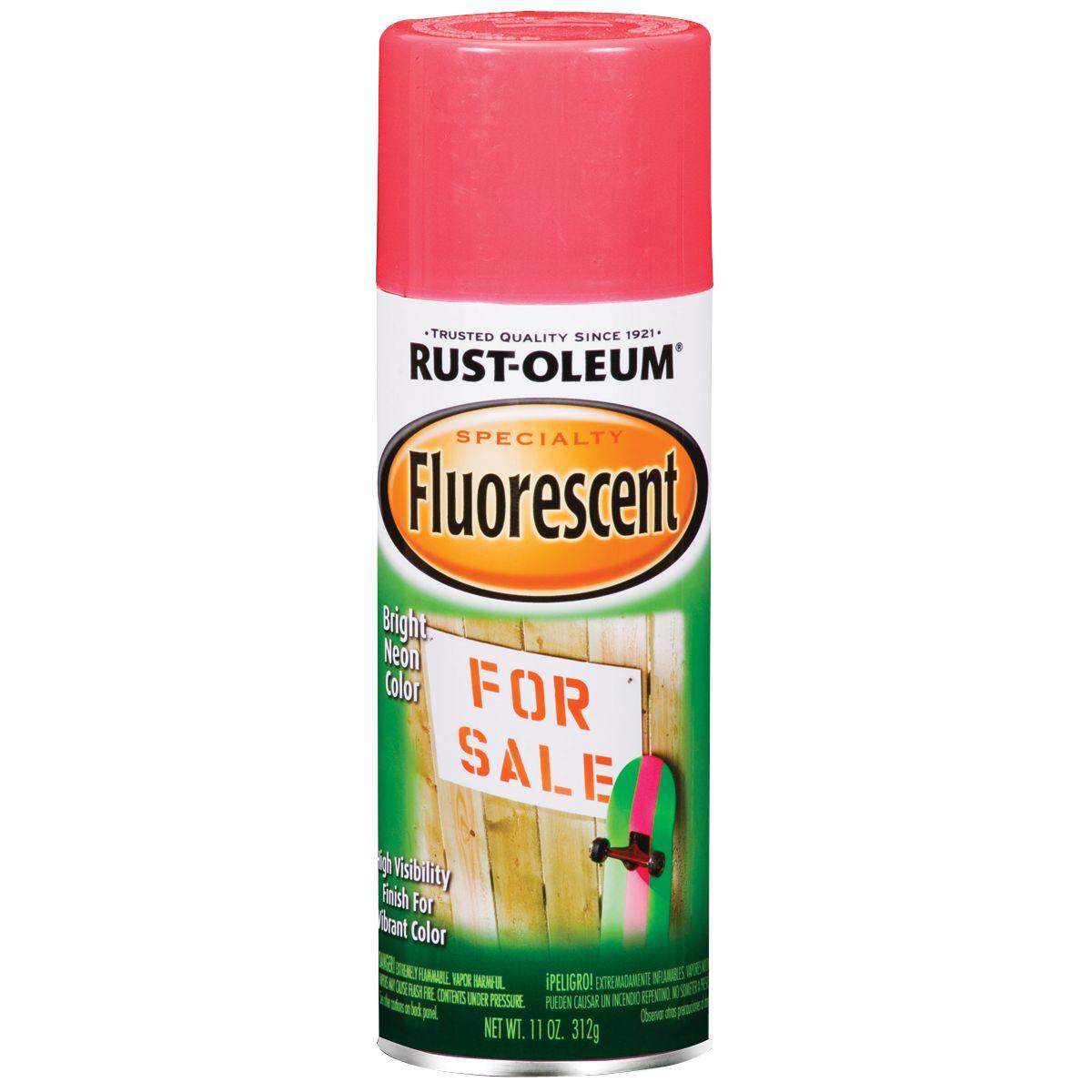Rust-Oleum 342569 Specialty Paint, Flat/Matte, Fluorescent Pink, 11 oz, Aerosol Can